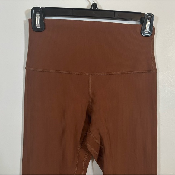 Lululemon Wunder Train Ribbed High Rise Tight 25” Brown Size 6 - Picture 2 of 13